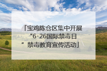 宝鸡陈仓区集中开展“6･26国际禁毒日”禁毒教育宣传活动