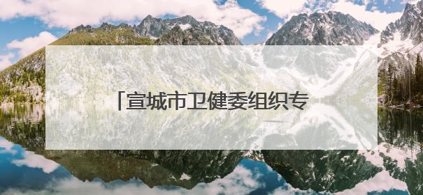 宣城市卫健委组织专业团队护航中高考