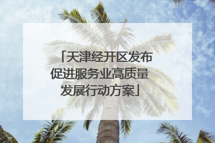 天津经开区发布促进服务业高质量发展行动方案