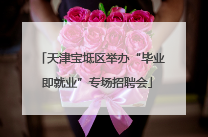 天津宝坻区举办“毕业即就业”专场招聘会