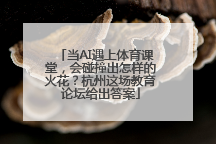 当AI遇上体育课堂，会碰撞出怎样的火花？杭州这场教育论坛给出答案