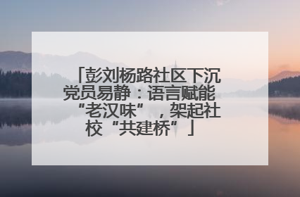 彭刘杨路社区下沉党员易静：语言赋能“老汉味”，架起社校“共建桥”