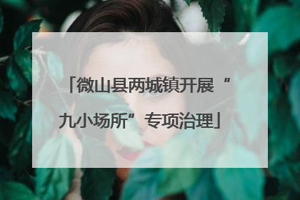 微山县两城镇开展“九小场所”专项治理