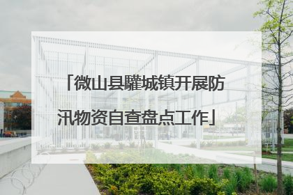 微山县驩城镇开展防汛物资自查盘点工作