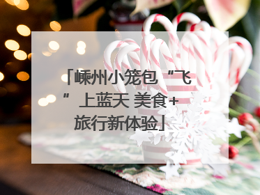 嵊州小笼包“飞”上蓝天 美食+旅行新体验