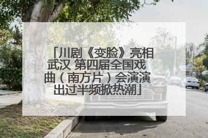 川剧《变脸》亮相武汉 第四届全国戏曲（南方片）会演演出过半频掀热潮