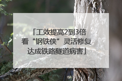 工效提高2到3倍 看“钢铁侠”灵活修复达成铁路隧道病害