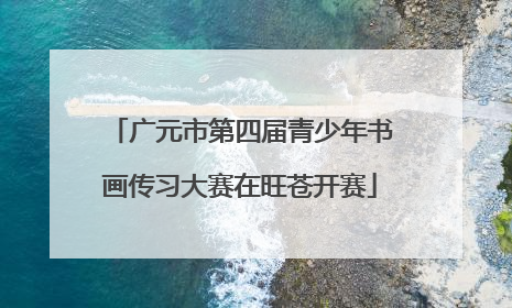 广元市第四届青少年书画传习大赛在旺苍开赛