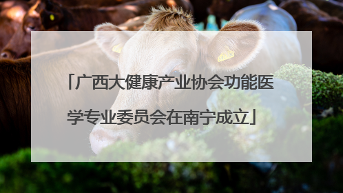 广西大健康产业协会功能医学专业委员会在南宁成立