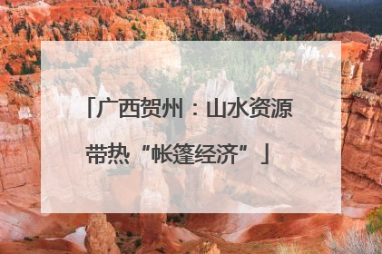 广西贺州：山水资源带热“帐篷经济”