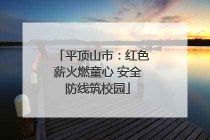 平顶山市：红色薪火燃童心 安全防线筑校园