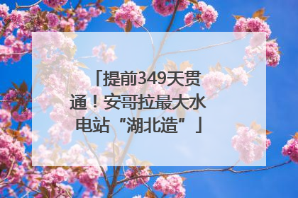 提前349天贯通！安哥拉最大水电站“湖北造”