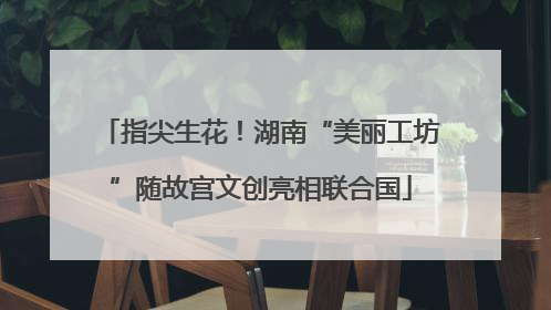 指尖生花！湖南“美丽工坊”随故宫文创亮相联合国