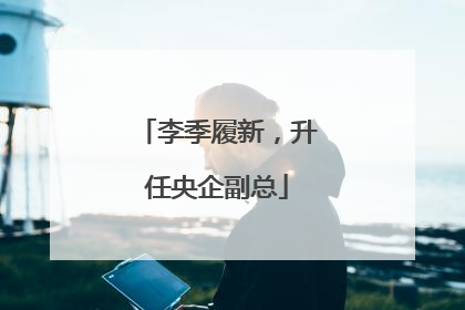 李季履新，升任央企副总