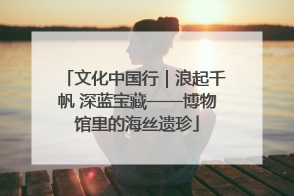 文化中国行｜浪起千帆 深蓝宝藏——博物馆里的海丝遗珍