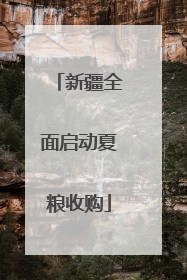 新疆全面启动夏粮收购