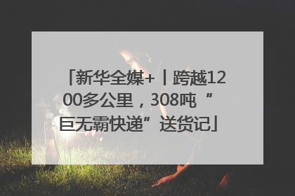 新华全媒+丨跨越1200多公里，308吨“巨无霸快递”送货记