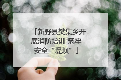 新野县樊集乡开展消防培训 筑牢安全“堤坝”