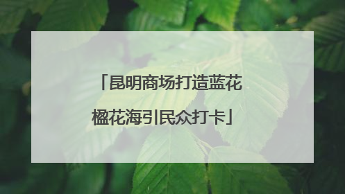 昆明商场打造蓝花楹花海引民众打卡