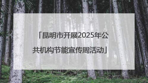 昆明市开展2025年公共机构节能宣传周活动