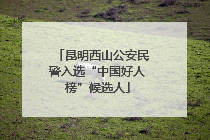 昆明西山公安民警入选“中国好人榜”候选人