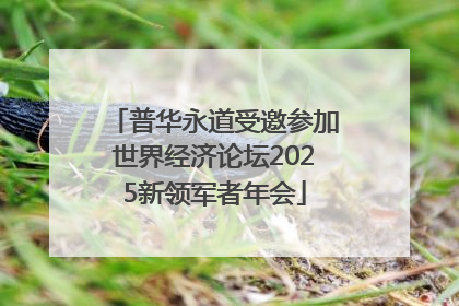 普华永道受邀参加世界经济论坛2025新领军者年会