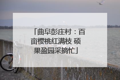 曲阜彭庄村：百亩樱桃红满枝 硕果盈园采摘忙
