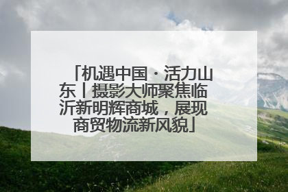 机遇中国・活力山东丨摄影大师聚焦临沂新明辉商城，展现商贸物流新风貌