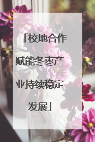 校地合作赋能冬枣产业持续稳定发展