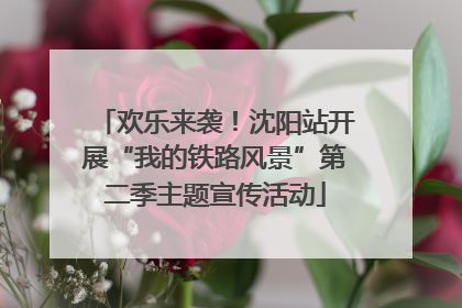 欢乐来袭！沈阳站开展“我的铁路风景”第二季主题宣传活动