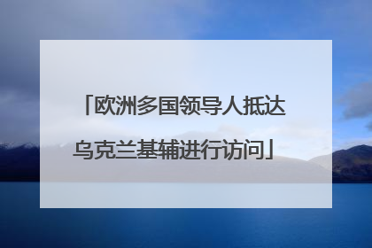 欧洲多国领导人抵达乌克兰基辅进行访问