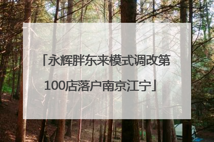 永辉胖东来模式调改第100店落户南京江宁