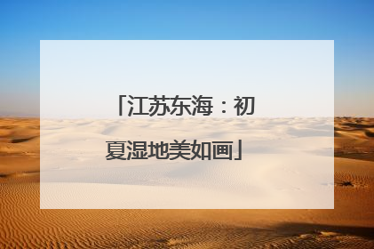 江苏东海：初夏湿地美如画
