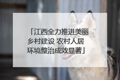 江西全力推进美丽乡村建设 农村人居环境整治成效显著