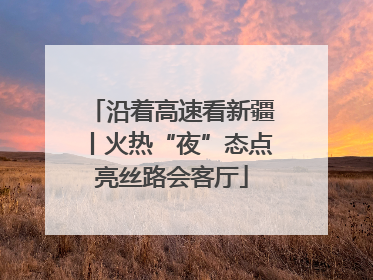 沿着高速看新疆丨火热“夜”态点亮丝路会客厅