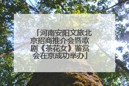 河南安阳文旅北京招商推介会暨歌剧《茶花女》鉴赏会在京成功举办