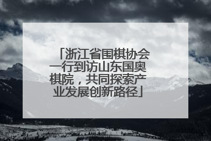 浙江省围棋协会一行到访山东国奥棋院，共同探索产业发展创新路径