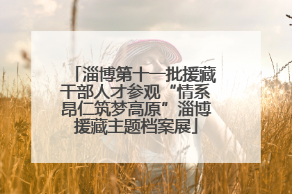 淄博第十一批援藏干部人才参观“情系昂仁筑梦高原”淄博援藏主题档案展