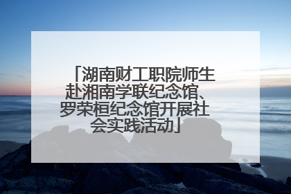 湖南财工职院师生赴湘南学联纪念馆、罗荣桓纪念馆开展社会实践活动