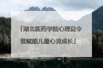 湖北医药学院心理夏令营赋能儿童心灵成长