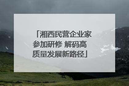 湘西民营企业家参加研修 解码高质量发展新路径