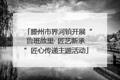 滕州市界河镇开展“鲁班故里· 匠艺新承”匠心传递主题活动