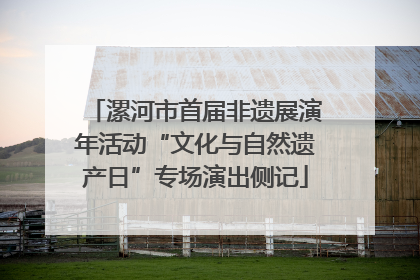 漯河市首届非遗展演年活动“文化与自然遗产日”专场演出侧记