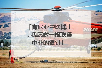 肯尼亚中医博士：我愿做一根联通中非的银针
