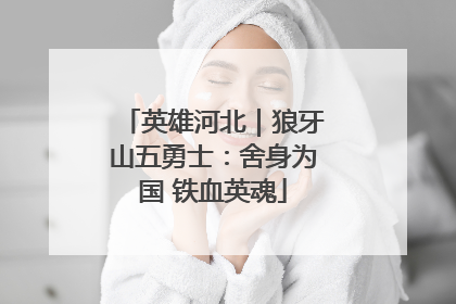 英雄河北｜狼牙山五勇士：舍身为国 铁血英魂