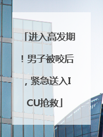 进入高发期！男子被咬后，紧急送入ICU抢救