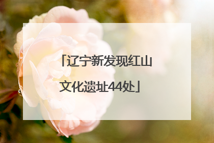 辽宁新发现红山文化遗址44处