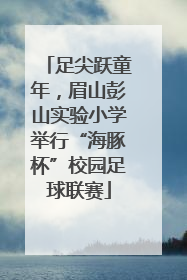 足尖跃童年，眉山彭山实验小学举行“海豚杯”校园足球联赛