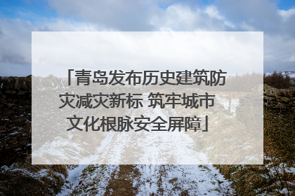 青岛发布历史建筑防灾减灾新标 筑牢城市文化根脉安全屏障