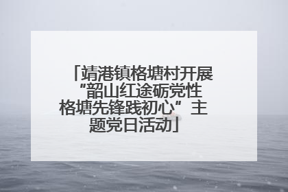 靖港镇格塘村开展“韶山红途砺党性 格塘先锋践初心”主题党日活动